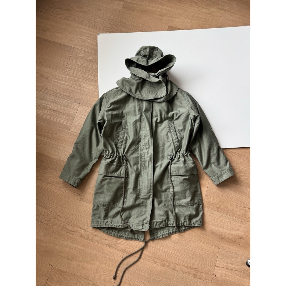 Green Parka Jacket Utility Field Bucket Hat Hood Gap Medium Fishtail Cargo VTG